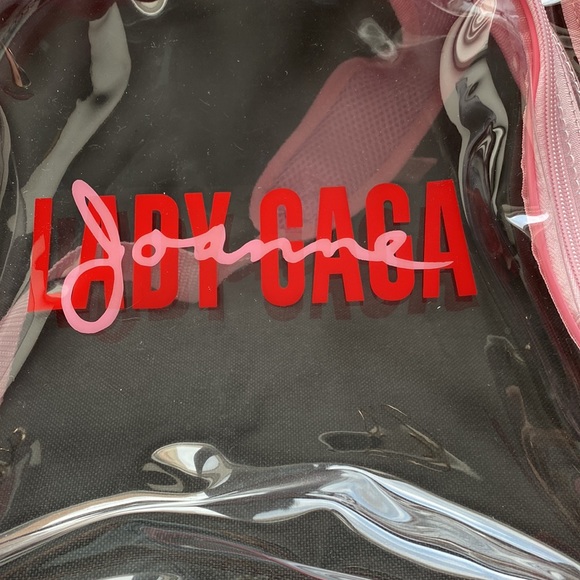 LADY GAGA Joanne 2017 World Concert Tour VIP Transparent Backpack Clear - Picture 2 of 5